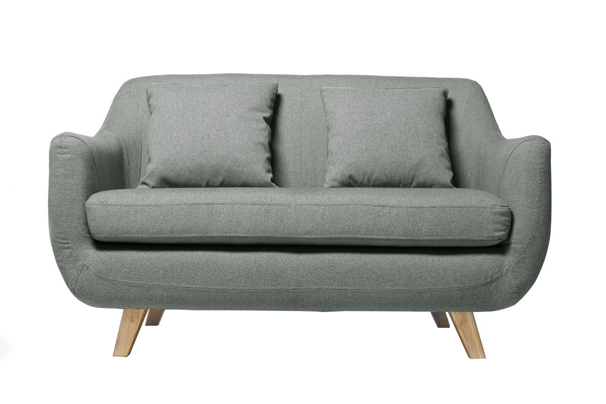 Divano design scandinavo 2 posti grigio SKANDI