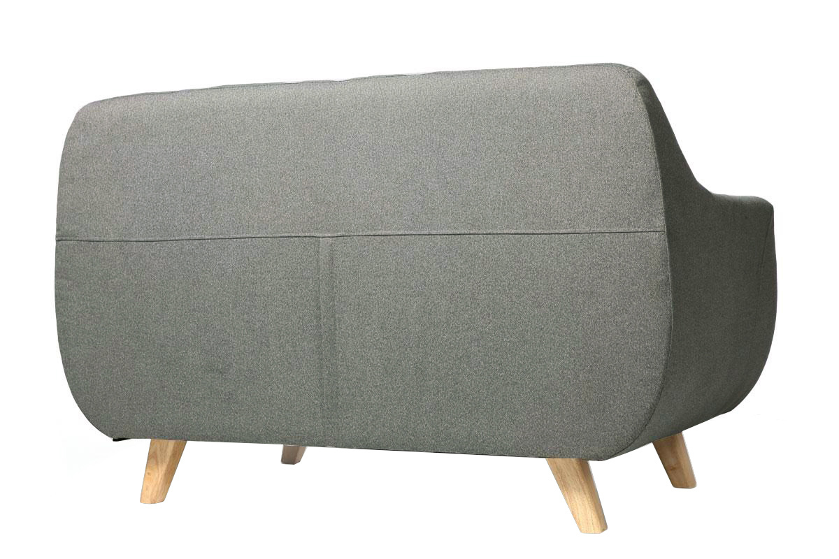 Divano design scandinavo 2 posti grigio SKANDI