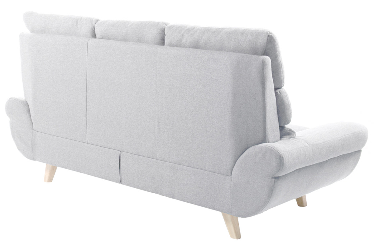 Divano design scandinavo 3 posti grigio NORDIK