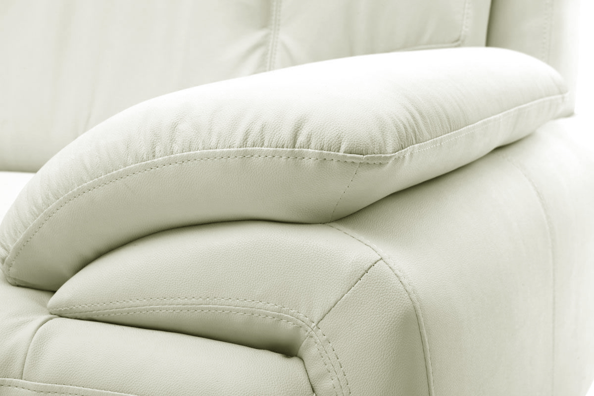 Divano in pelle design bianco 3 posti TAMARA