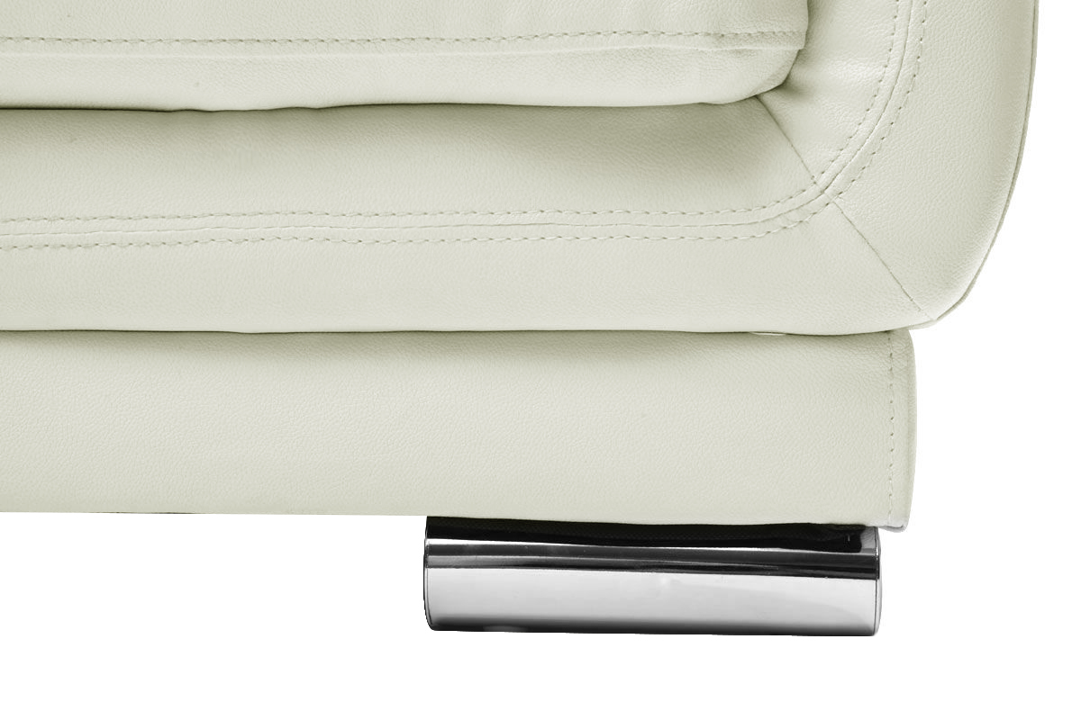 Divano in pelle design bianco 3 posti TAMARA