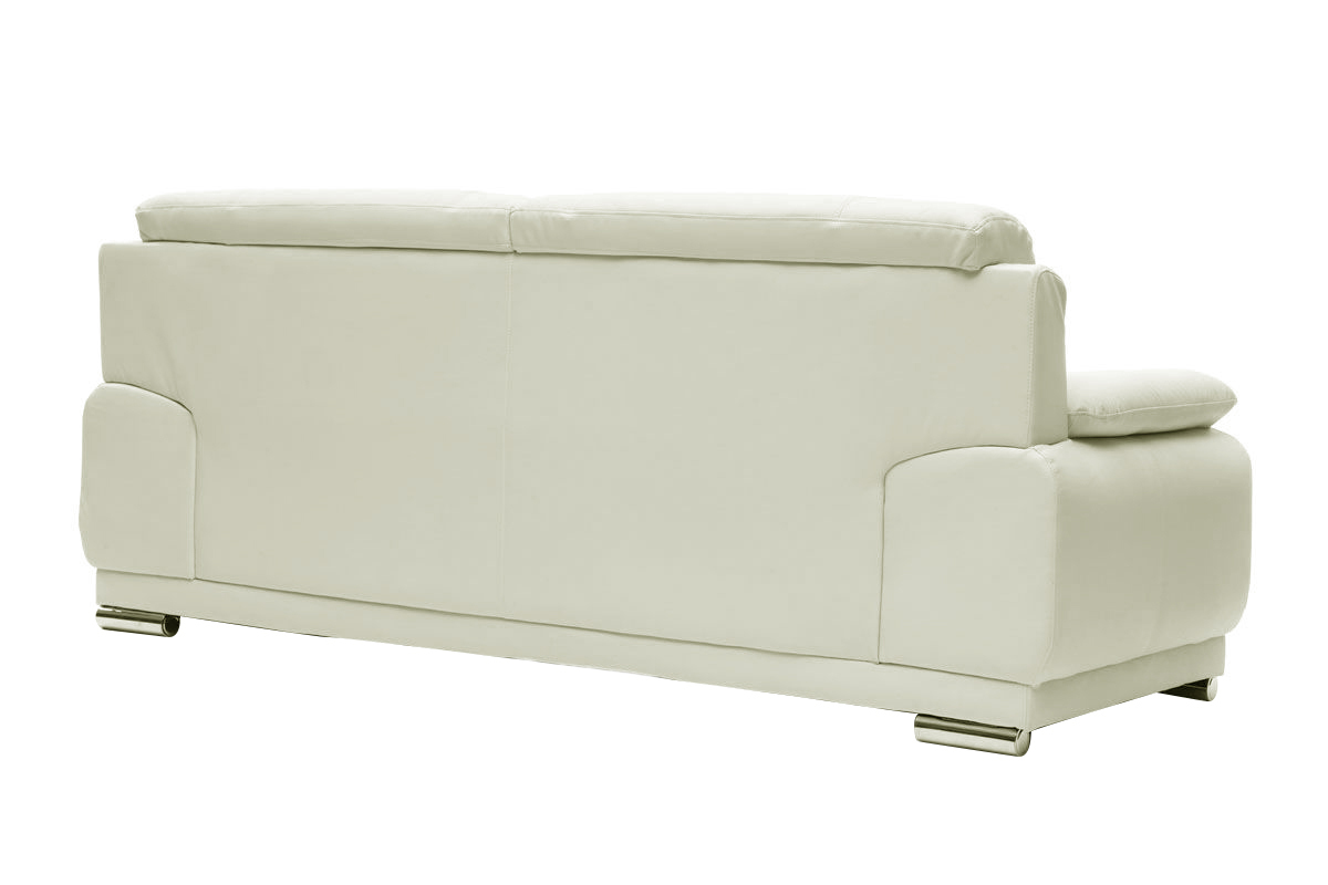 Divano in pelle design bianco 3 posti TAMARA