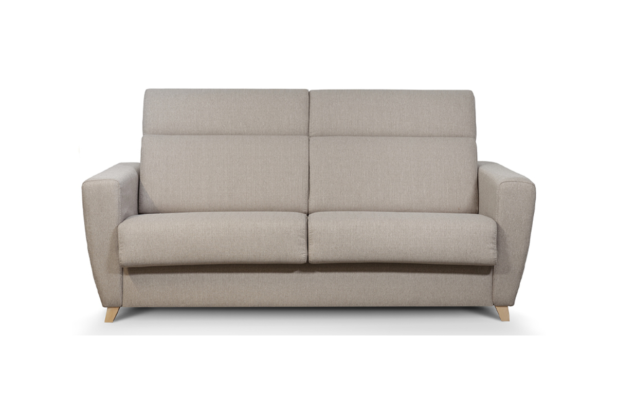 Divano letto 3 posti con poggiatesta regolabili talpa con materasso 13 cm GOYA