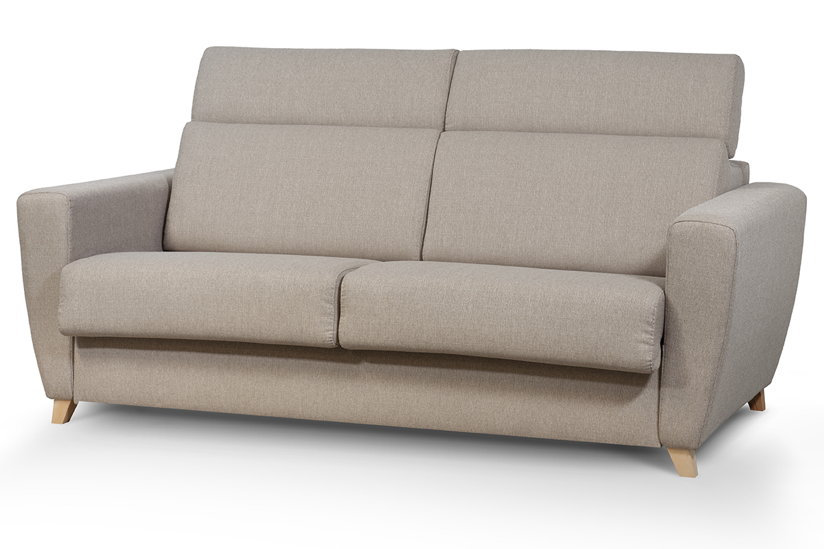 Divano letto 3 posti con poggiatesta regolabili talpa con materasso 13 cm GOYA