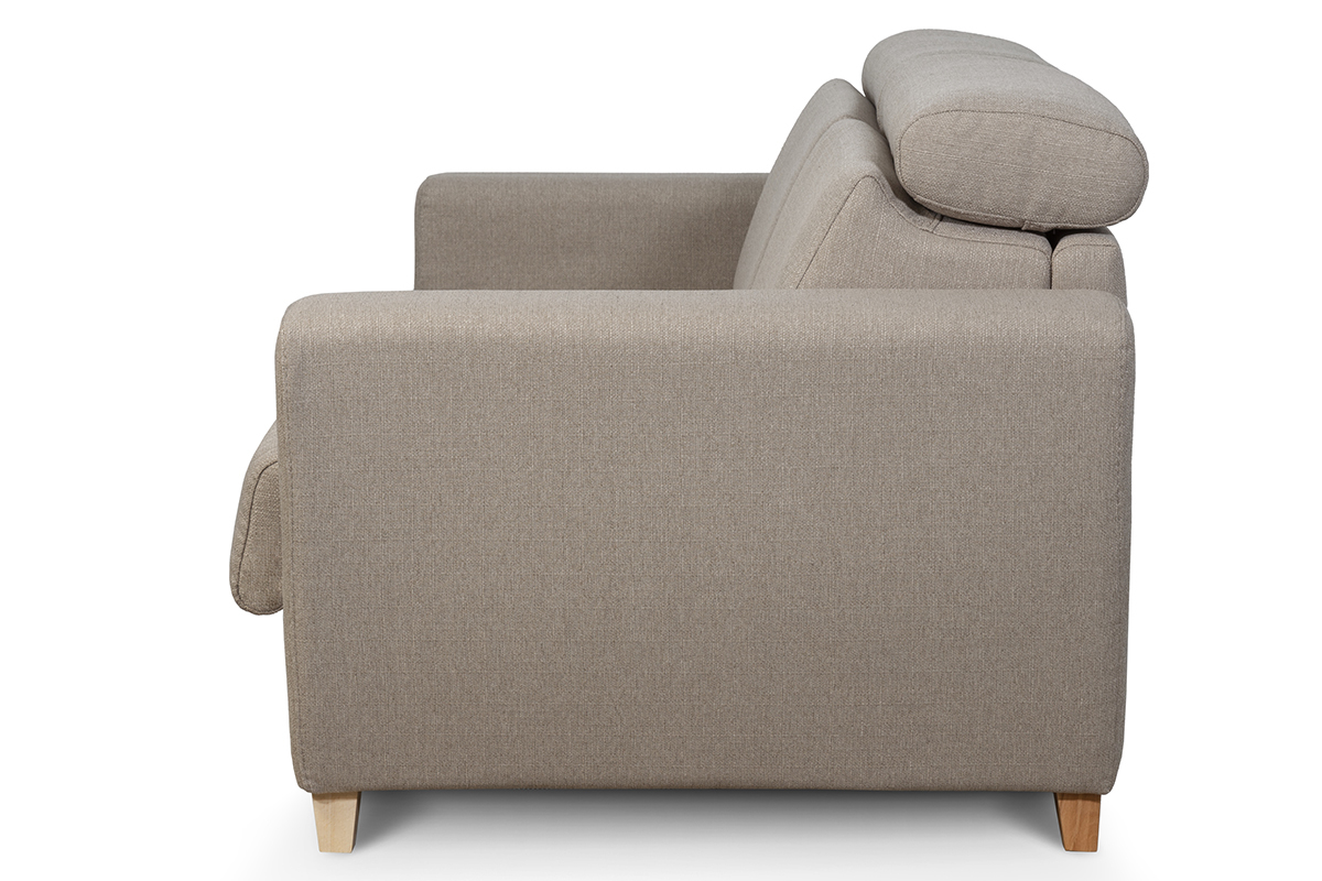 Divano letto 3 posti con poggiatesta regolabili talpa con materasso 13 cm GOYA
