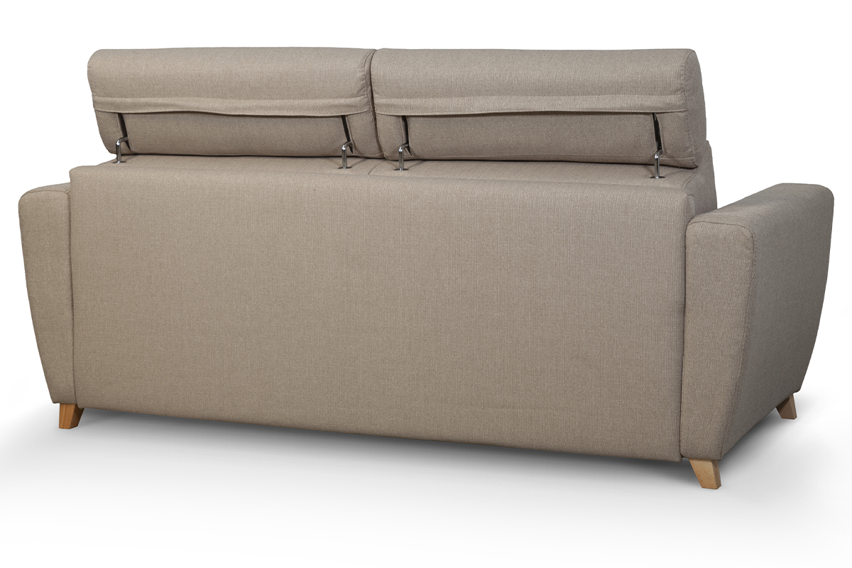 Divano letto 3 posti con poggiatesta regolabili talpa con materasso 13 cm GOYA