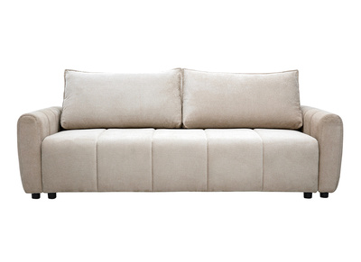 Divano letto 3 posti in tessuto ciniglia beige FOLDY