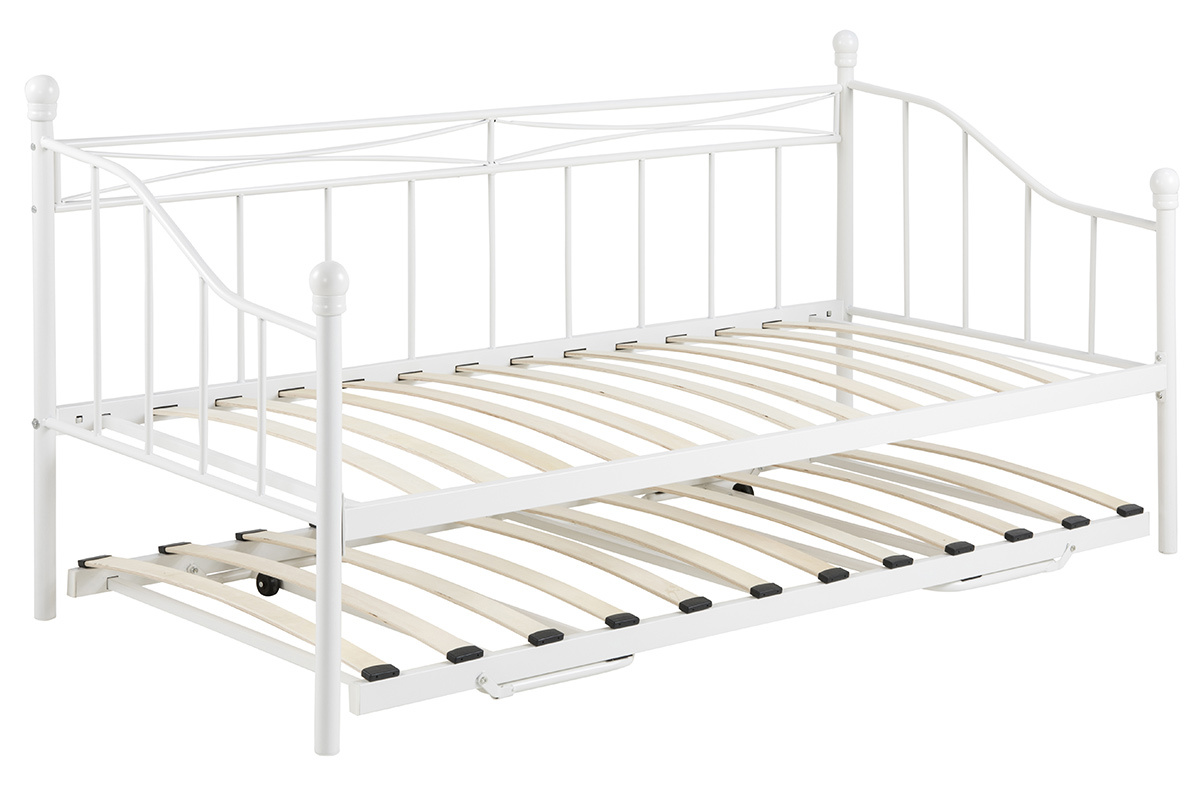 Divano letto in metallo bianco JULIETTE