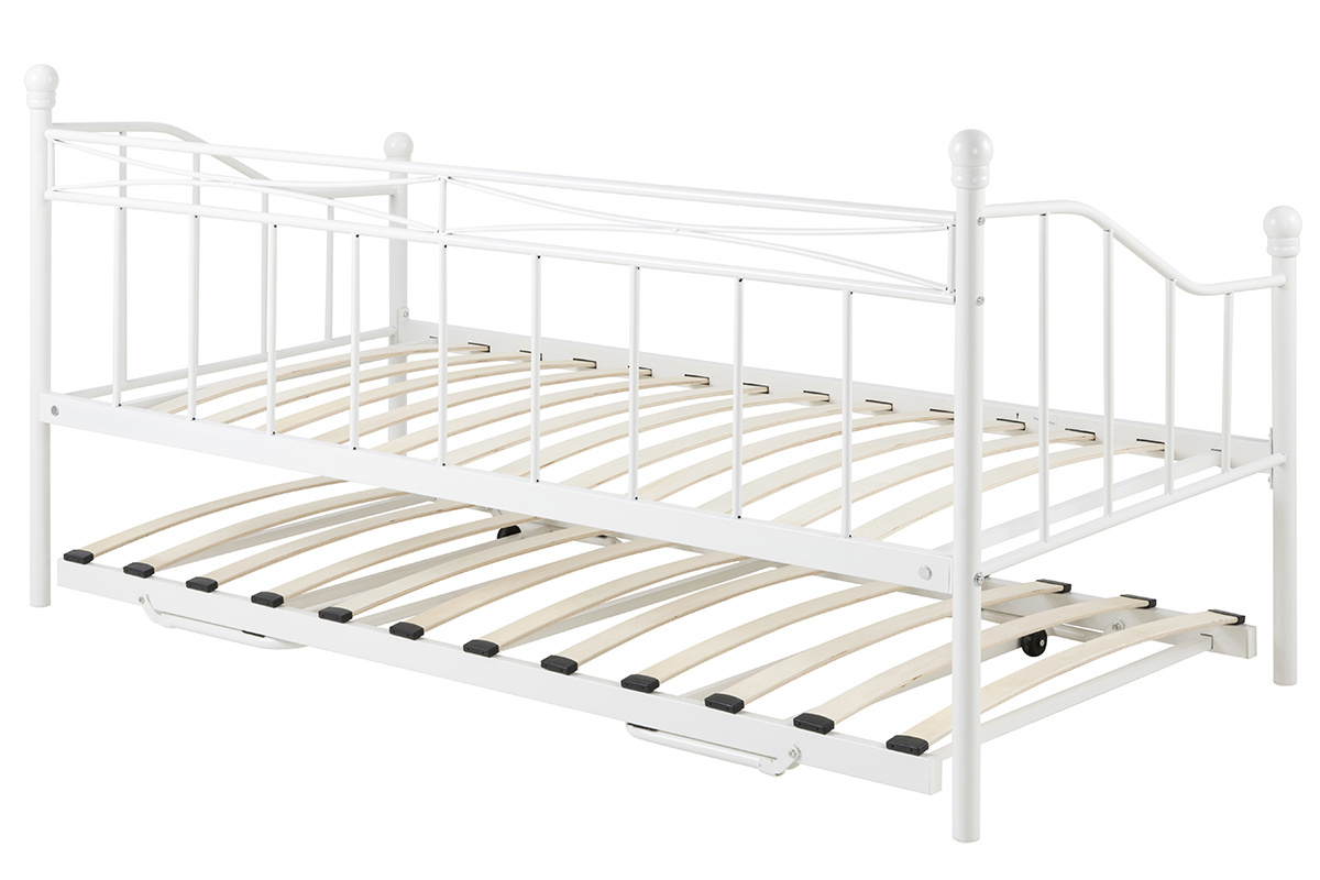 Divano letto in metallo bianco JULIETTE