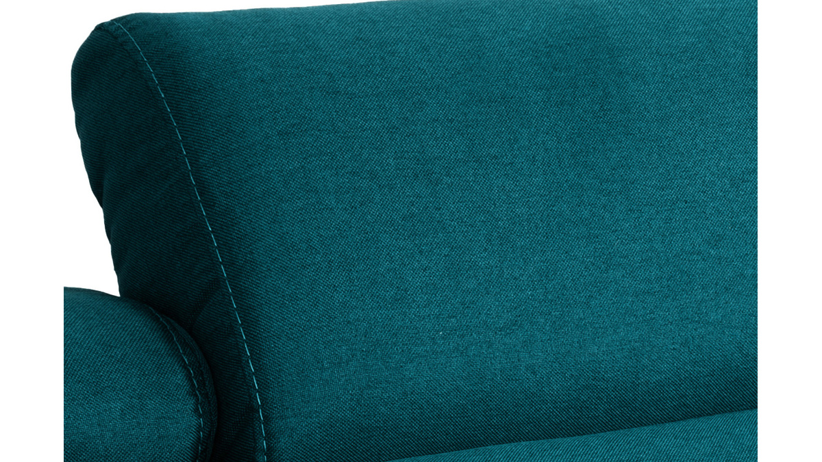 Divano letto materasso poggiatesta regolabili blu pavon 140x190 cm GOYA