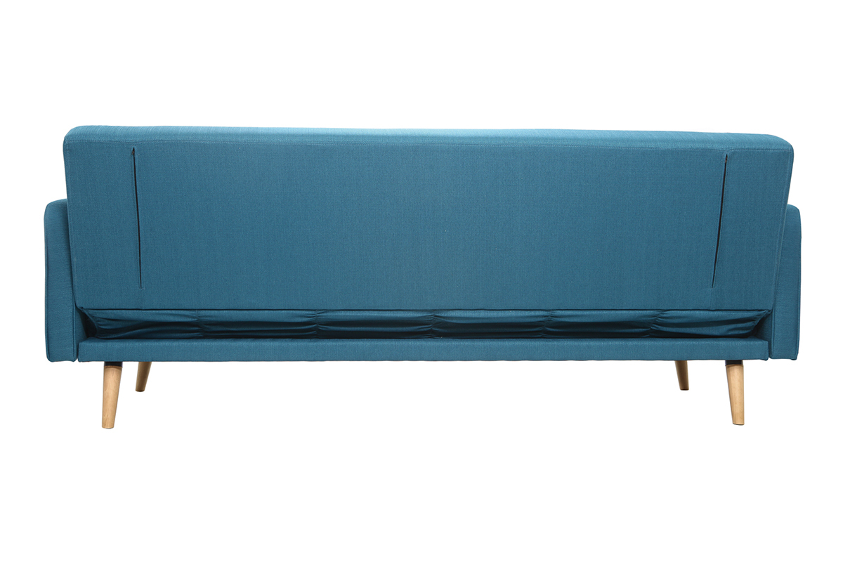Divano letto scandinavo 3 posti blu anatra ULLA