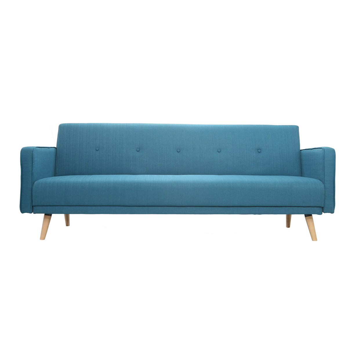 Divano letto scandinavo 3 posti blu anatra ULLA