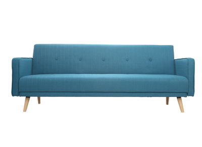 Divano letto scandinavo 3 posti blu anatra ULLA