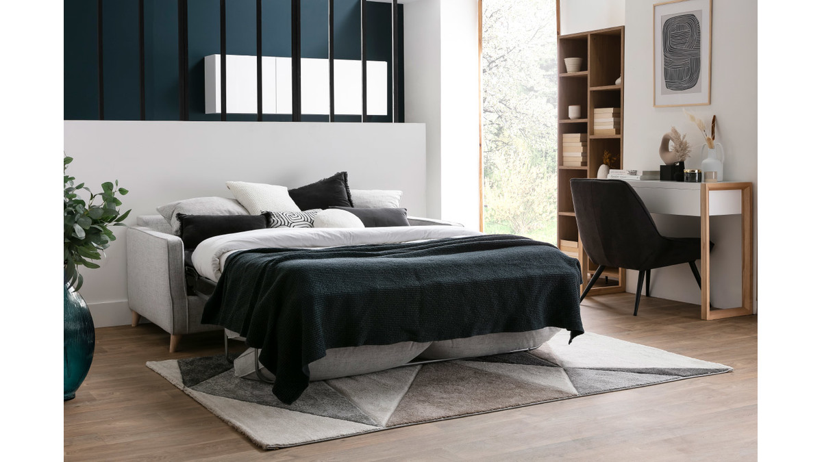 Divano letto scandinavo 3 posti foglia di t PAPEL