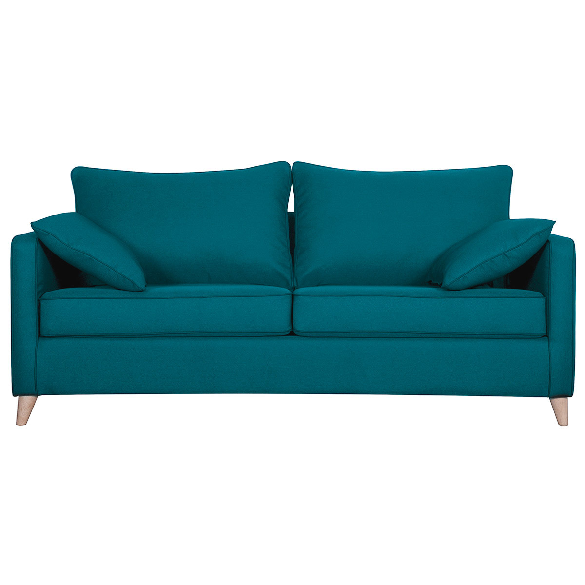 Divano letto scandinavo 3 posti foglia di tè PAPEL