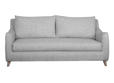 Divano letto scandinavo 3 posti grigio chiaro con materasso 10 cm VENDOME - Divano letto scandinavo 3 posti grigio chiaro con materasso 10 cm VENDOME