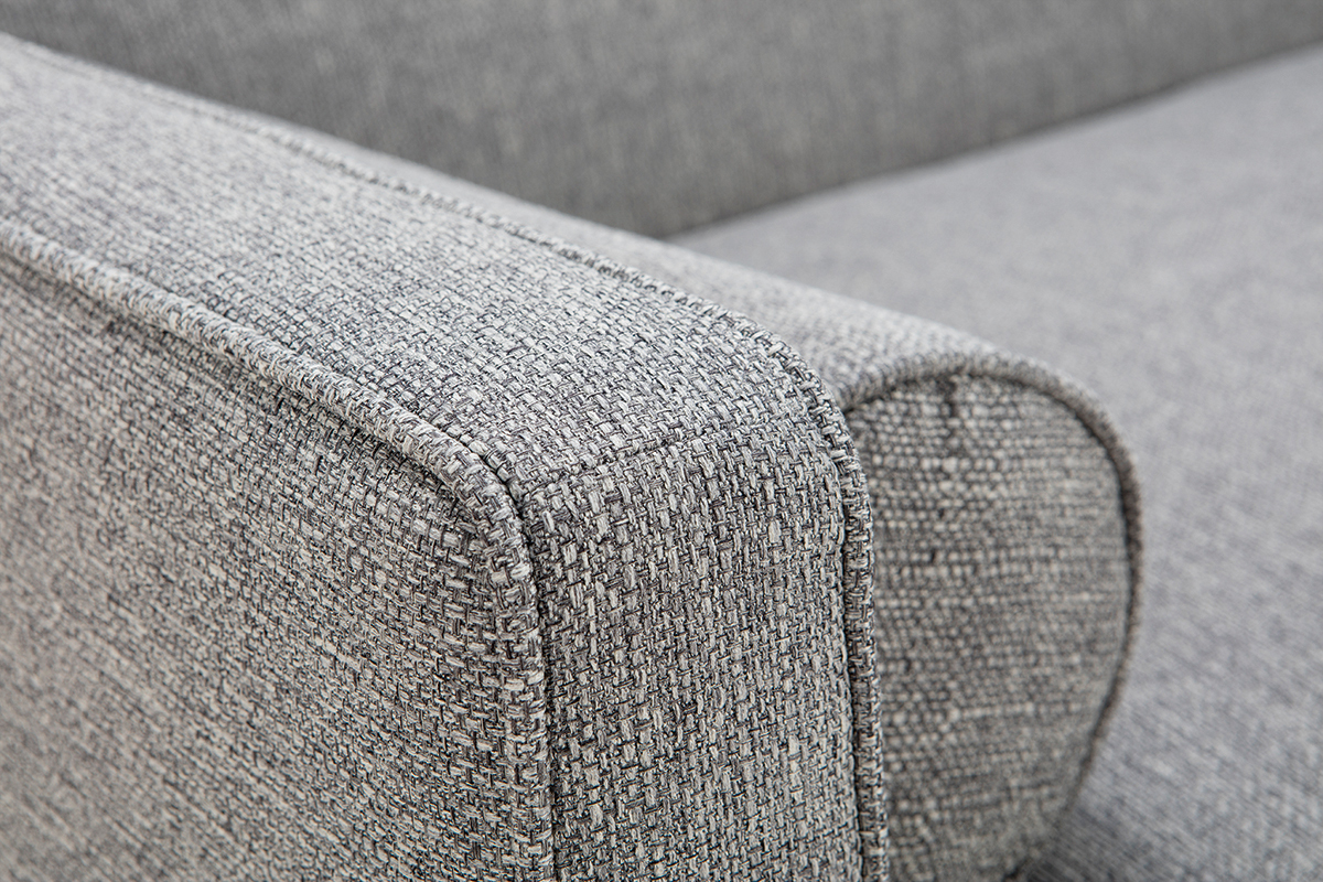 Divano letto scandinavo 3 posti grigio chiaro MOORE
