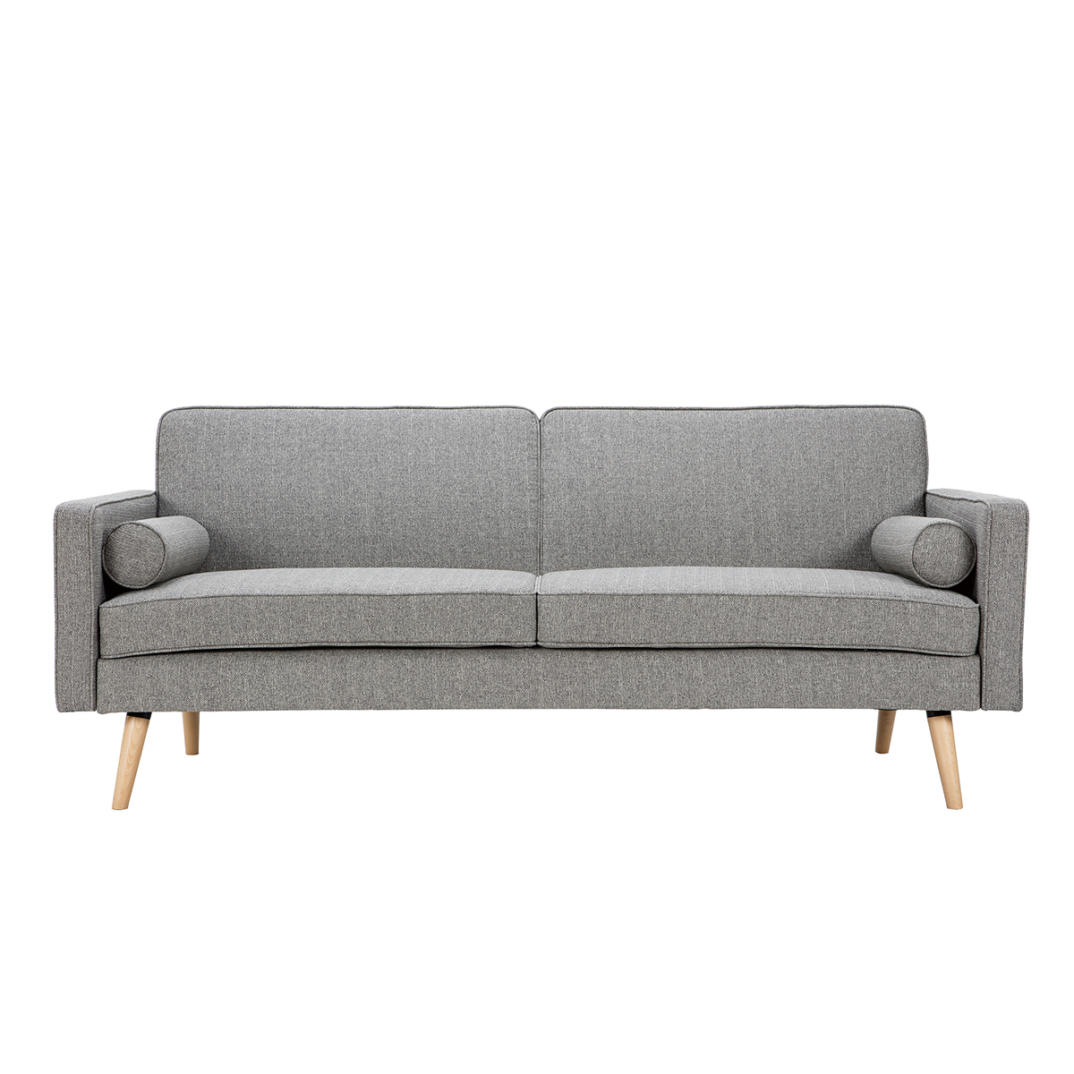 Divano letto scandinavo 3 posti grigio chiaro MOORE