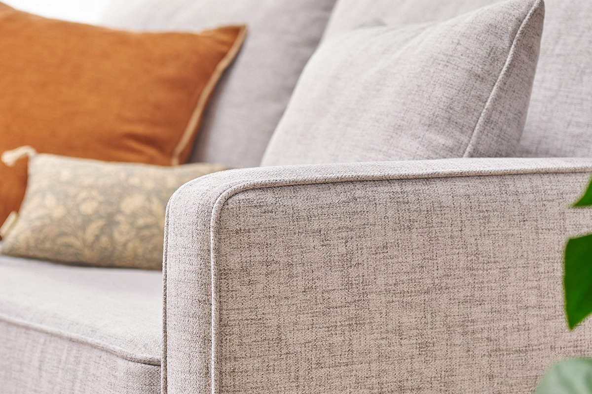 Divano letto scandinavo 3 posti grigio chiaro PAPEL