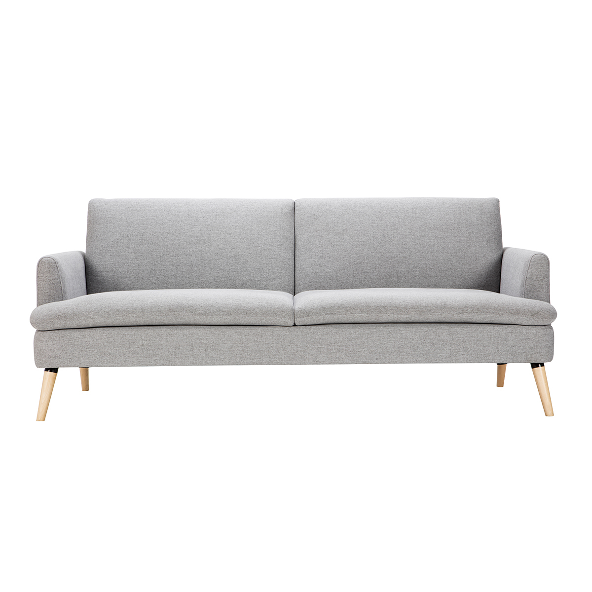 Divano letto scandinavo 3 posti grigio chiaro STEWART