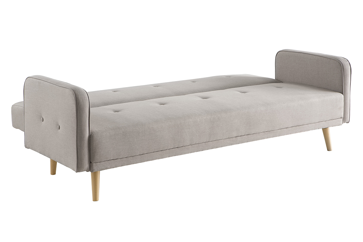 Divano letto scandinavo 3 posti naturale ULLA