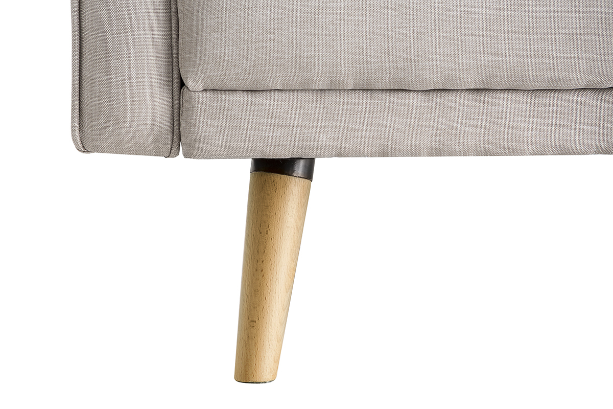 Divano letto scandinavo 3 posti naturale ULLA