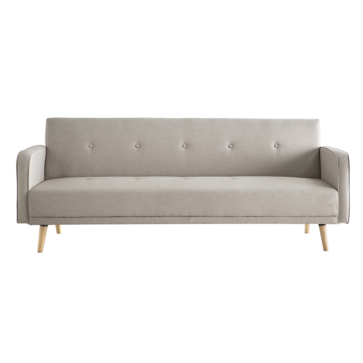 Divano letto scandinavo 3 posti naturale ULLA