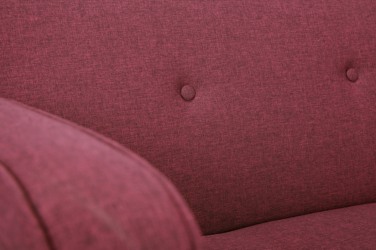 Divano letto scandinavo 3 posti prugna ULLA