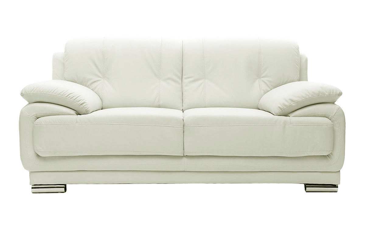 Divano pelle design bianco 2 posti TAMARA