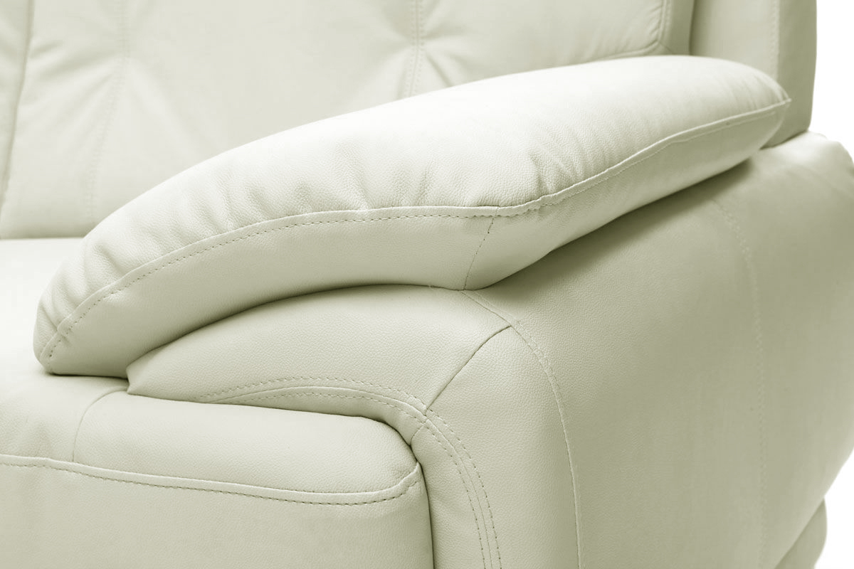Divano pelle design bianco 2 posti TAMARA