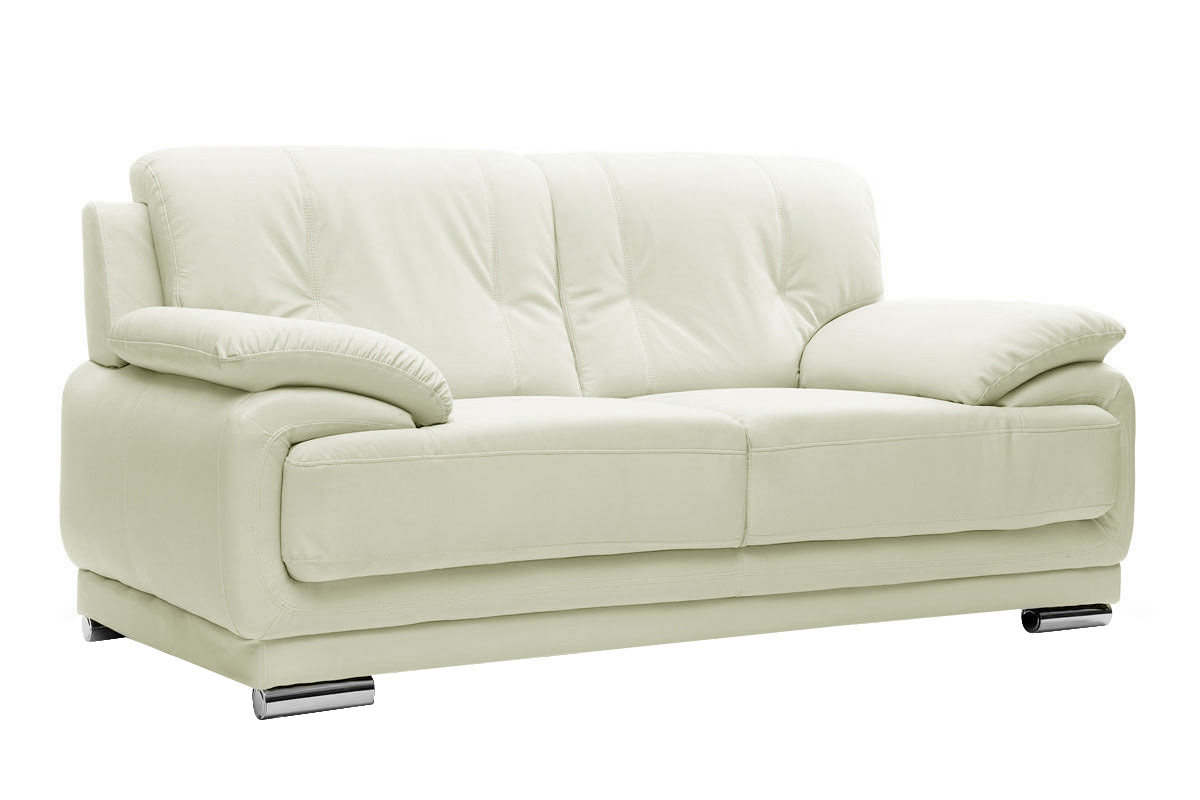 Divano pelle design bianco 2 posti TAMARA