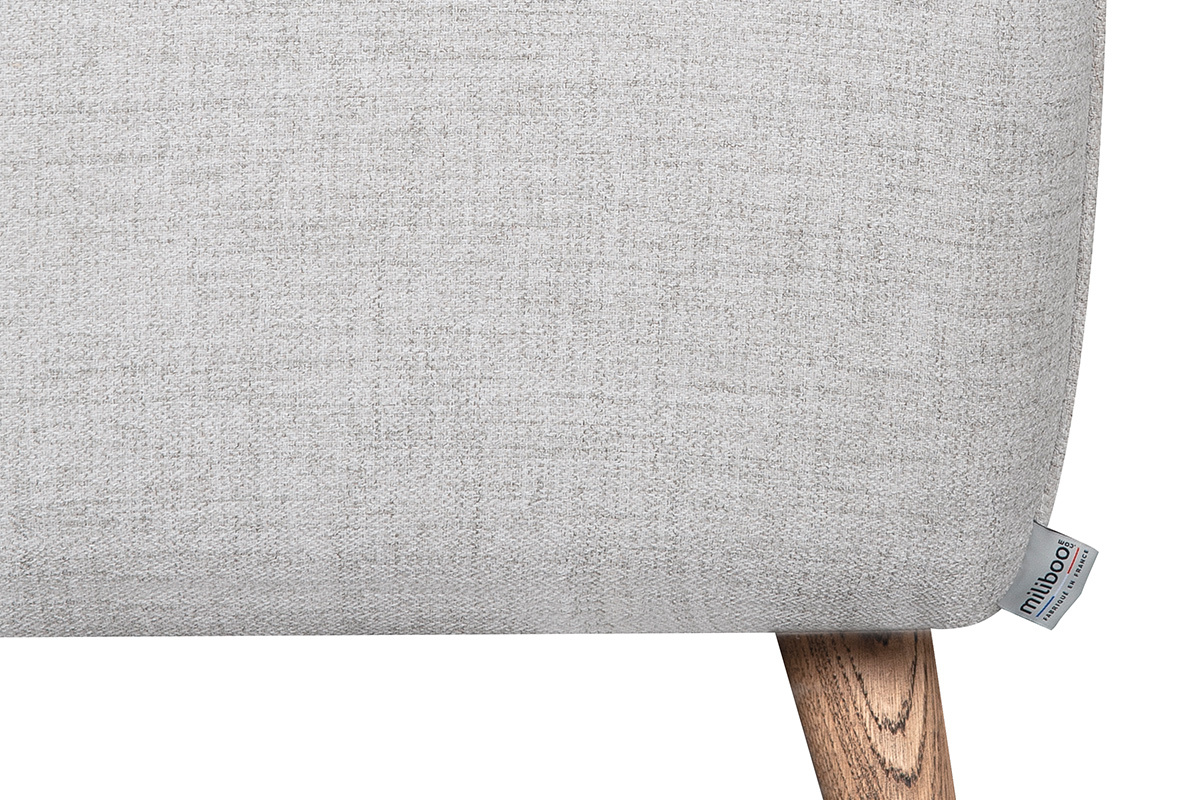 Divano scandinavo 2 posti grigio chiaro chin CREEP
