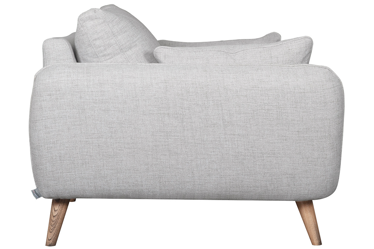 Divano scandinavo 2 posti grigio chiaro chin CREEP