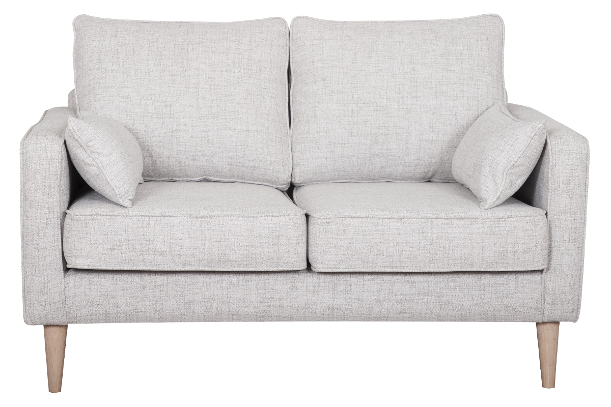 Divano scandinavo 2 posti grigio chiaro PAPEL