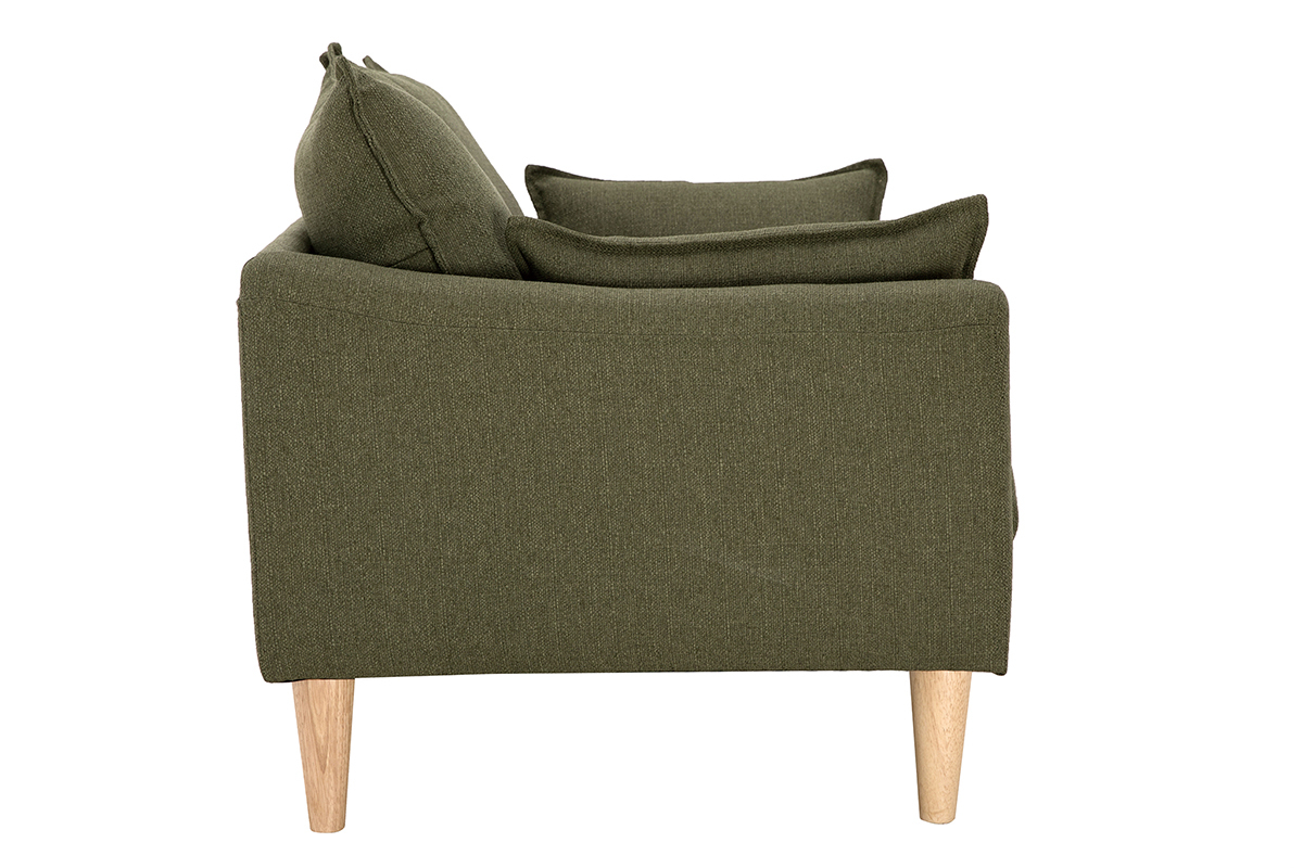 Divano scandinavo 2 posti kaki KATE