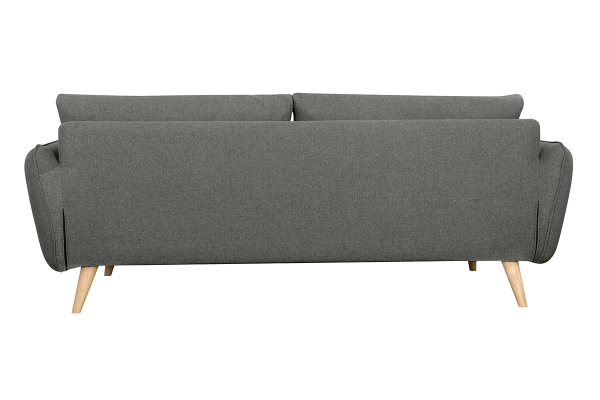 Divano scandinavo 3 posti antracite CREEP