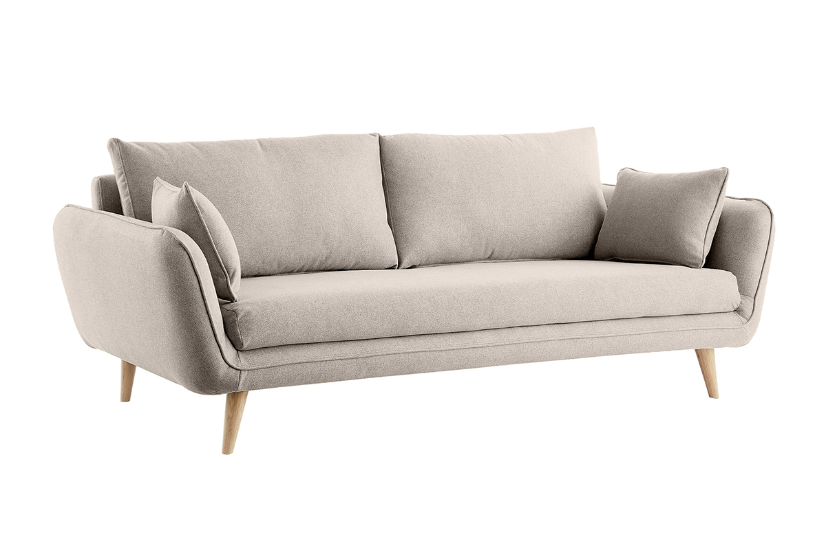 Divano scandinavo 3 posti beige CREEP
