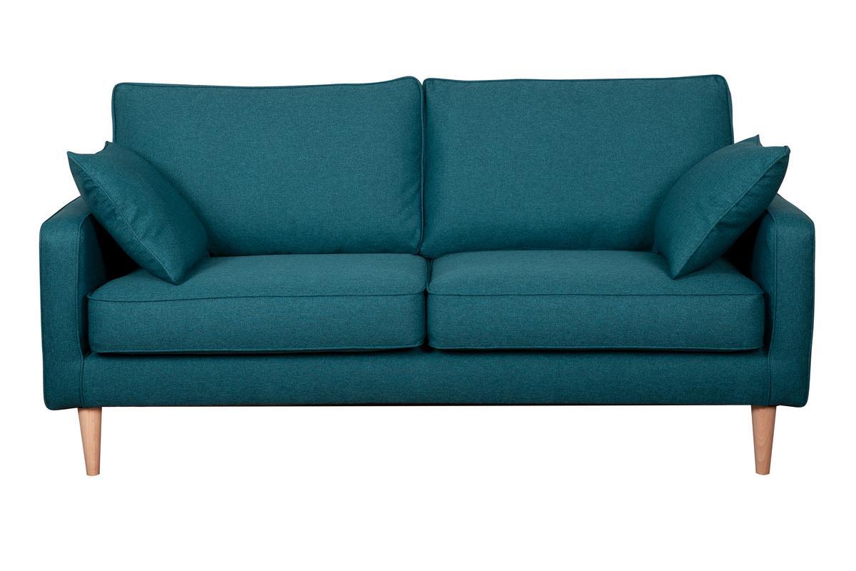 Divano scandinavo 3 posti blu anatra PAPEL