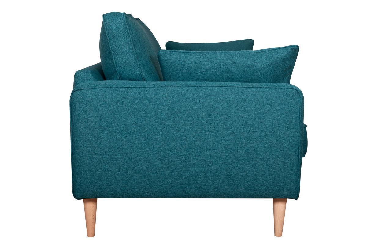 Divano scandinavo 3 posti blu anatra PAPEL