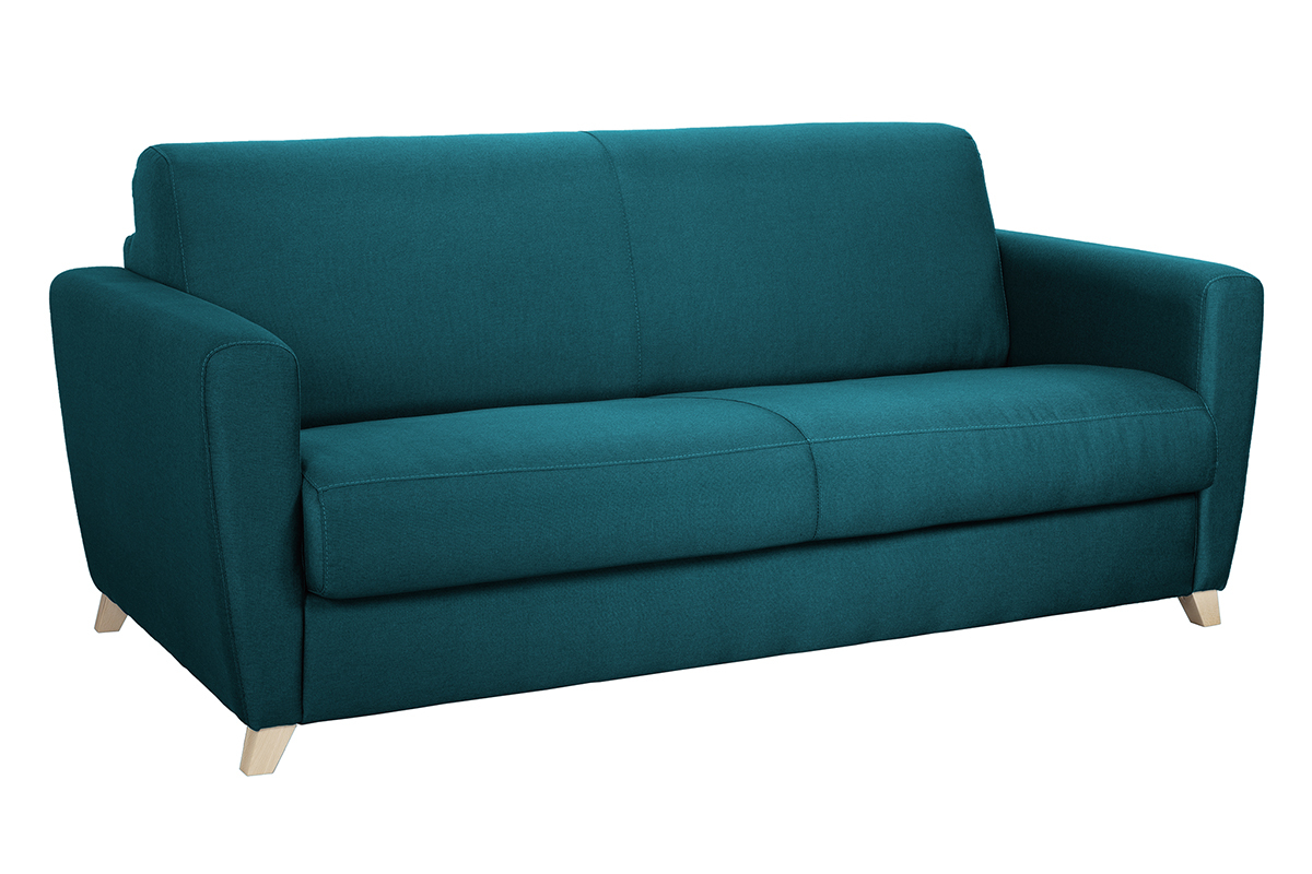Divano scandinavo 3 posti foglia di t e legno GRAHAM
