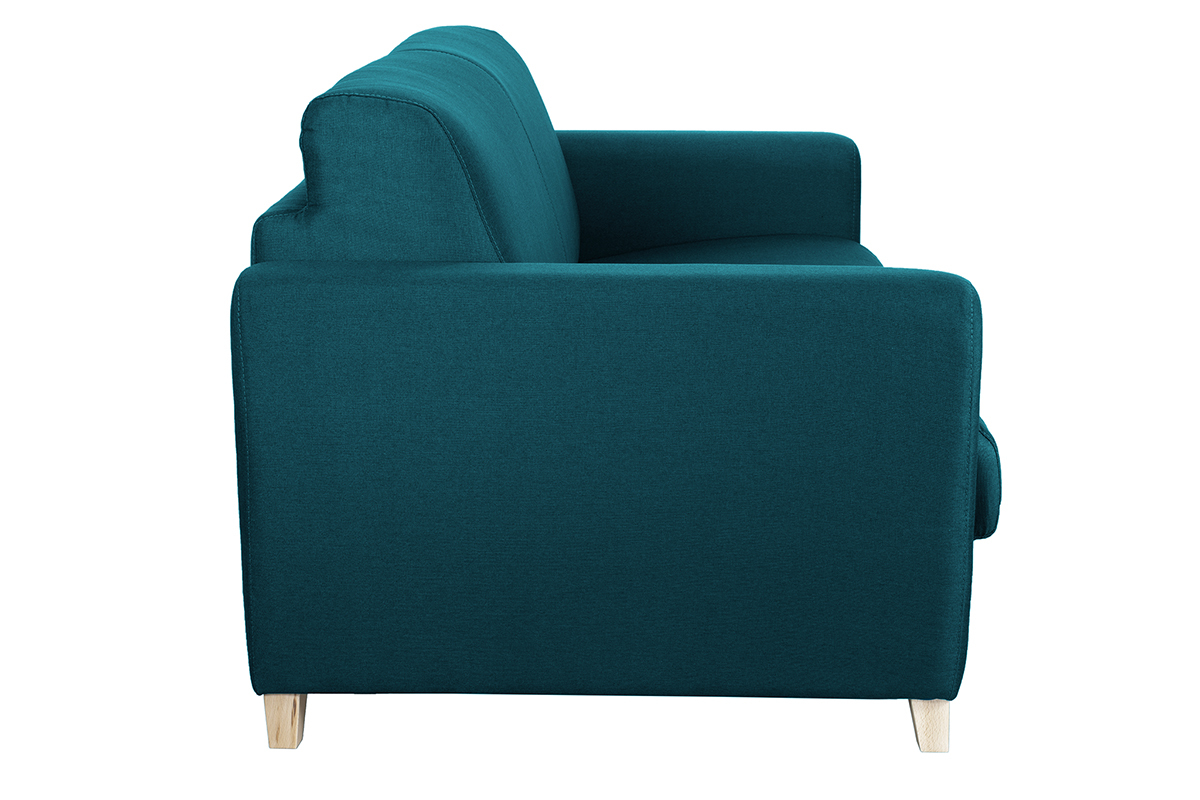 Divano scandinavo 3 posti foglia di t e legno GRAHAM