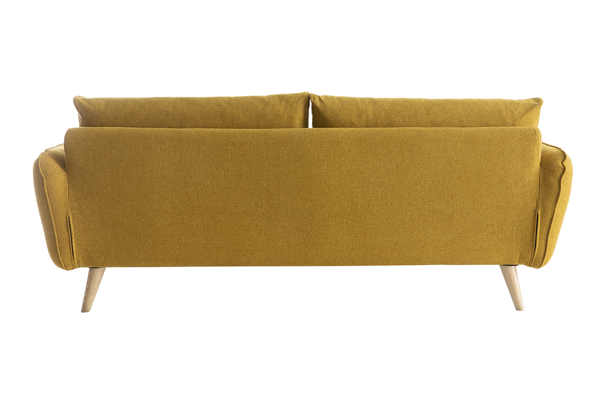 Divano scandinavo 3 posti giallo cumino CREEP