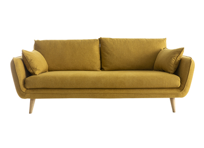 Divano scandinavo 3 posti giallo cumino CREEP