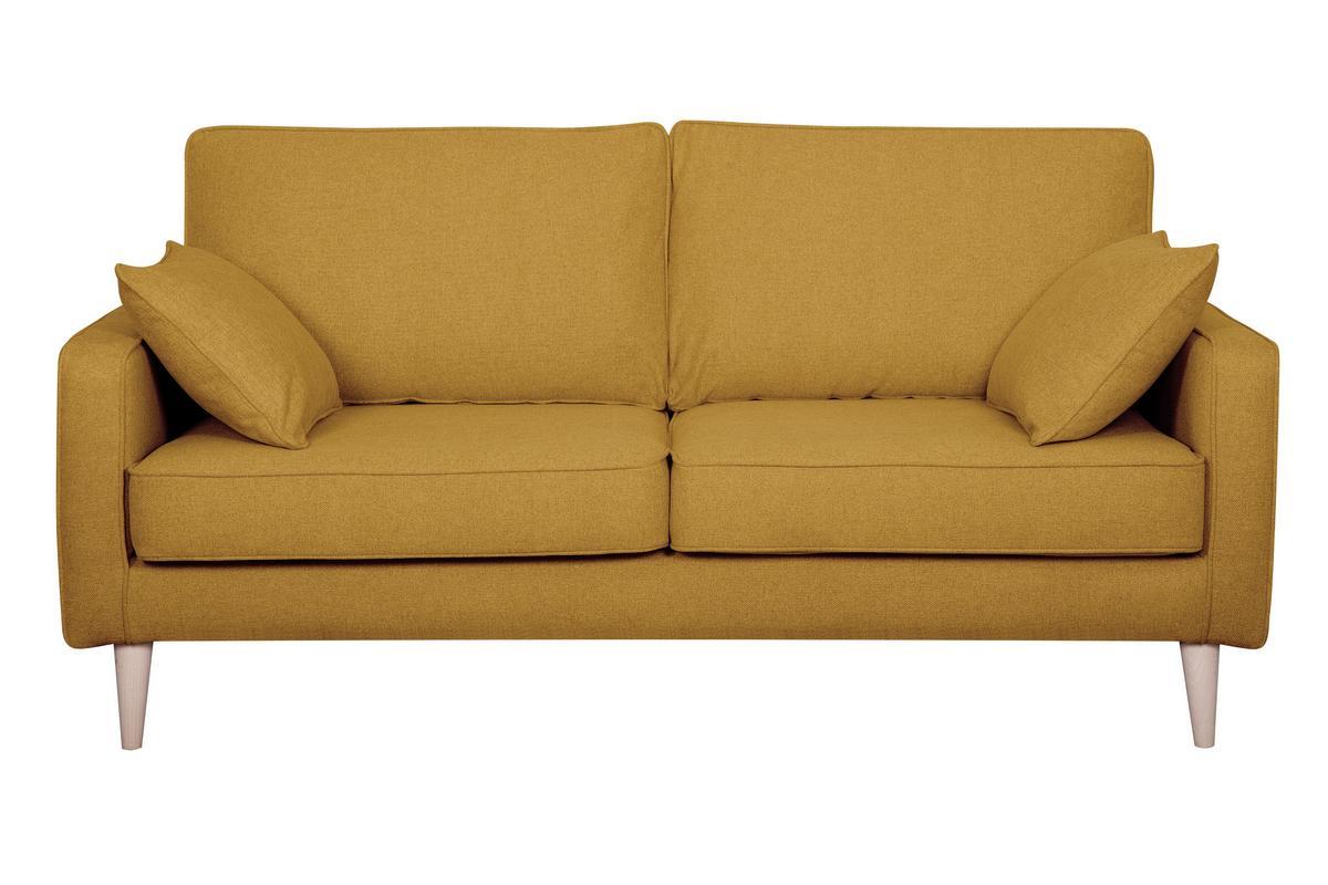 Divano scandinavo 3 posti giallo cumino PAPEL