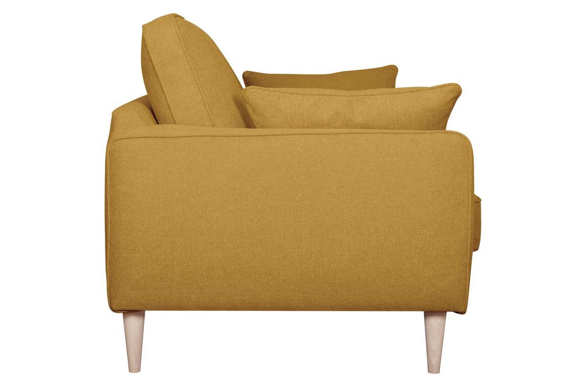 Divano scandinavo 3 posti giallo cumino PAPEL