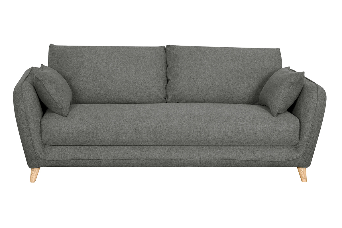 Divano scandinavo 3 posti grigio antracite CREEP
