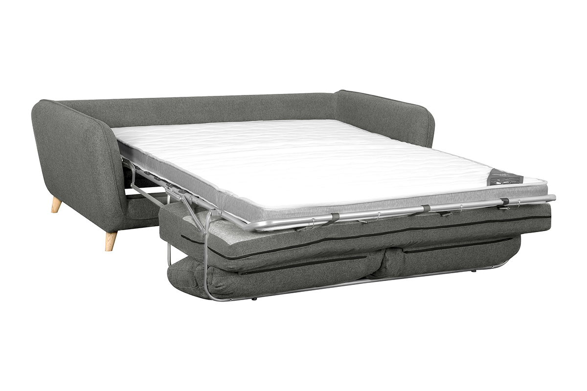 Divano scandinavo 3 posti grigio antracite CREEP
