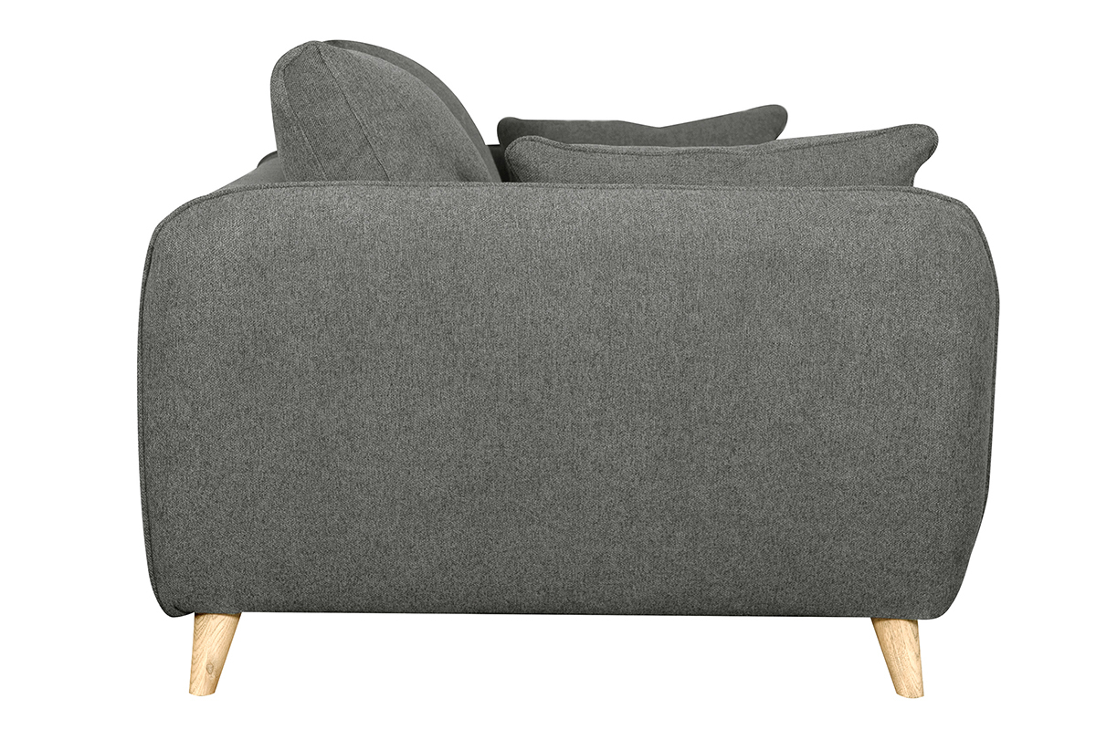 Divano scandinavo 3 posti grigio antracite CREEP