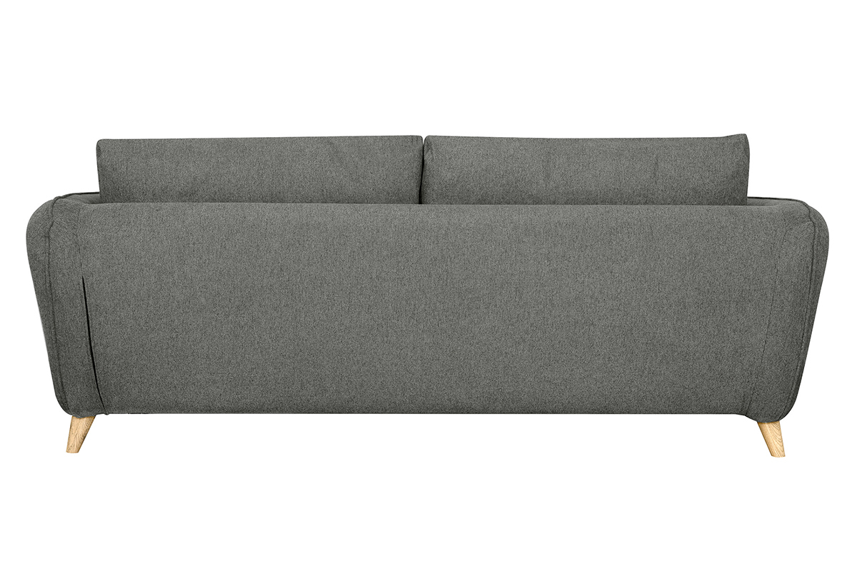 Divano scandinavo 3 posti grigio antracite CREEP