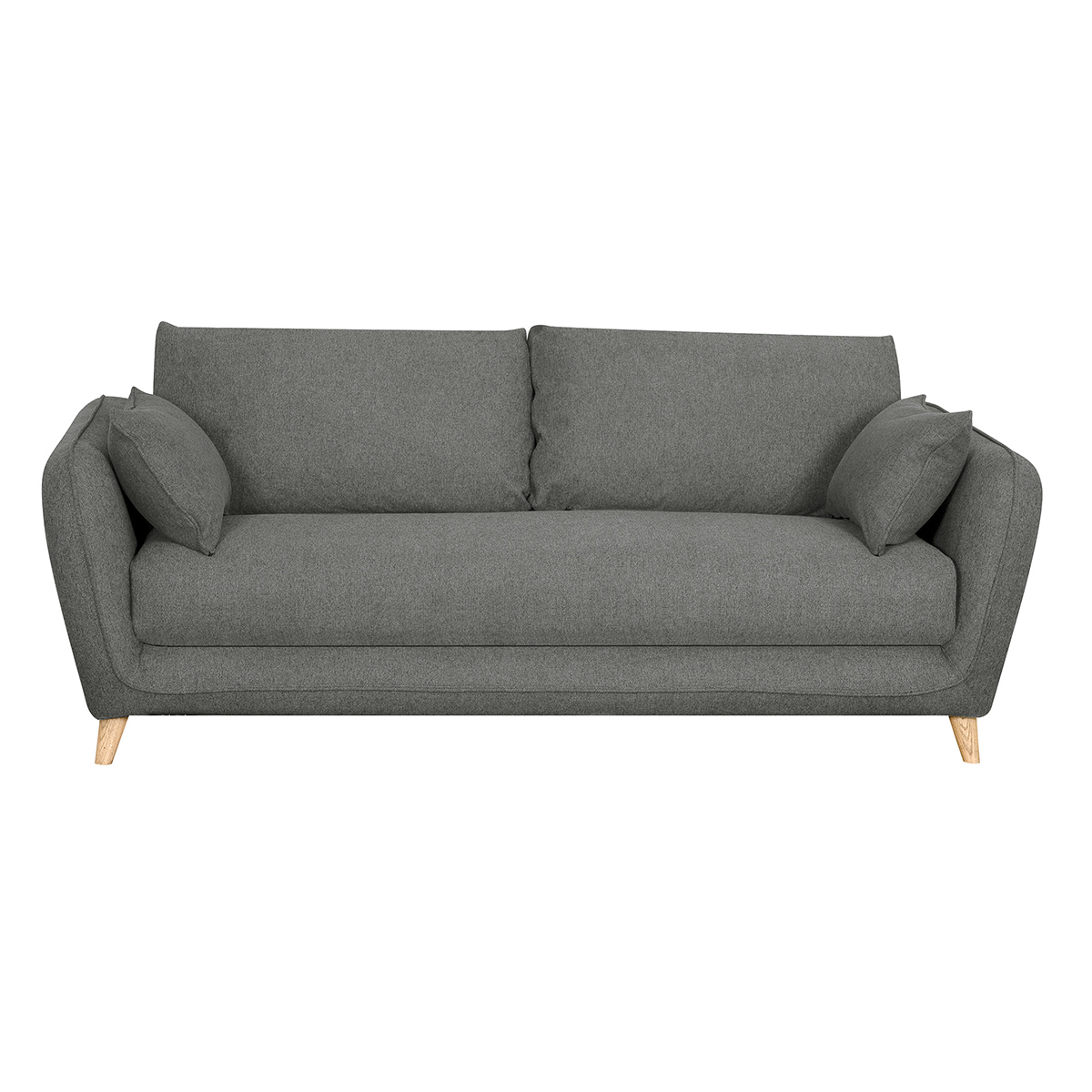 Divano scandinavo 3 posti grigio antracite CREEP